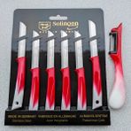 Solingen 7 Parça Set > 6 Tırtıklı Bıçak + 1 Yan Soyacak