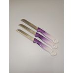 Solingen Bıçak 3'lü Set Mor Ebruli Desen