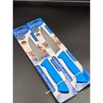 Solingen Doğrama Et Sebze Meyve Genel Kullanım Bıçağı 13CM-15CM Ikili Set - Mavi