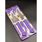 Solingen Doğrama Et Sebze Meyve Genel Kullanım Bıçağı 13CM-15CM Ikili Set - Mor