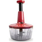 Solingen El Rondosu 1500 ml Paslanmaz Çelik 3 Bıçaklı Doğrayıcı - Kırmızı