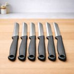 Solingen Gri Tırtıklı Mutfak Bıçağı Seti – 6’lı (Made In Germany)