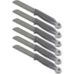 Solingen Meyve Bıçağı Tırtıklı 6'lı Set ( Gri )