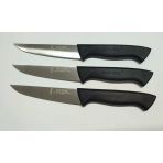 Solingen Siyah 13 cm 4'lü Günlük Kullanım Bıçağı