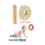 SolinpaTech 10 Köşe 2m Kenar Koruyucu Set – Kalın Kauçuk Bebek Güvenlik Bandı Krem (3M BANT HEDİYE)
