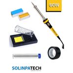 Solinpatech 60w Profesyonel Yüksek Sıcaklığa Dayanıklı Resistörlü Kalem Havya Pasta Stand Lehim Bant Lehim Makinesi Seti