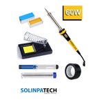SolinpaTech 60w Profesyonel Yüksek Sıcaklığa Dayanıklı Resistörlü Kalem Havya-stand-pasta-pompa-lehim-bant