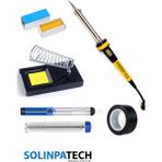 SolinpaTech 80 W Profesyonel Yüksek Sıcaklığa Dayanıklı Resistörlü Kalem Havya Pasta Lehim Pompa Stand Bant