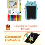 Solinpatech SARI 3D Pen Üç Boyutlu Yazıcı Kalem ve Grafik Yazı Tableti Set (59 Metre Filament USB KABLO Dahil) - Sarı