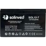 Solinved 12V 7AH Kuru Tip Akü Uzun Süreli Güç Kaynağı ve Alarm Sistemleri İçin Uygun
