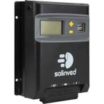 Solinved 30A MPPT Güneş Paneli Şarj Kontrol Cihazı 12V 24V LCD Ekranlı Regülatör - Lityum Jel Akü Uyumlu, Solar Enerji Şarj Kontrol Ünitesi