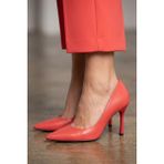 Solly Zeyn 4016 Kırmızı Topuklu Kadın Stiletto