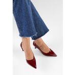 SOLMAZ AURNA BORDO RUGAN STİLETTO