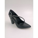 Solmaz Ermod 1405 Siyah Taşlı Topuklu Stiletto - 010-Siyah