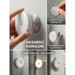 Solmazlar Online Hareket Sensörlü Yuvarlak LED Aydınlatma & USB Şarjlı Pratik Gece Lambası (8 Cm) - Beyaz - Belirtilmemiş