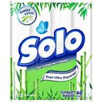 Solo 40 Rulo 3 Katlı Bambu Tuvalet Kağıdı Ultra Yumuşak ve Ekstra Dayanıklı