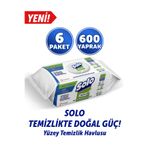 Solo 6'lı 600 Yaprak Temizlikte Doğal Güç Okaliptus&Çam Esintisi Yüzey Temizlik Havlusu