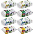 Solo 8x100 Yaprak Beyaz Sabun- Sedir- Okaliptus- Limon Yüzey Temizlik Havlusu