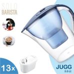 Solo Barista Jugg 3.5 Litre Su Arıtma Sürahisi ve Filtre Seti (Surahi + 13 Adet Filtre) - Beyaz