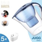Solo Barista Jugg 3.5 Litre Su Arıtma Sürahisi ve Filtre Seti (Surahi + 5 Adet Filtre) - Kahverengi