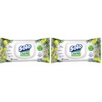 SOLO Doğal Hijyen Islak Mendil Limon & Biberiye 3x50 2li paket