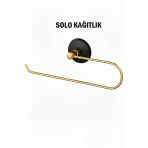 Solo Havluluk Siyah Gold Renk