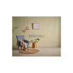 Solo Koleksiyonu Jüt ile üretilen el dokuma sisal kilim CA-106 Dhurrie XW, 150 x 150