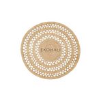Solo Koleksiyonu Jüt ile üretilen el dokuma sisal kilim CA-107 Natural, 150 x 150