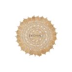 Solo Koleksiyonu Jüt ile üretilen el dokuma sisal kilim CA-108 Natural XW, 120 x 120