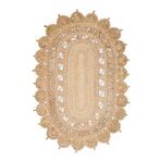 Solo Koleksiyonu Jüt ile üretilen el dokuma sisal kilim CA-109 Natural XW, 170 x 240