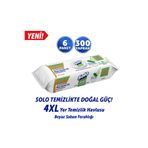 Solo Temizlikte Doğal Güç Beyaz Sabun Ferahlığı Mopa Uyumlu Yüzey Temizlik Havlusu 6'Lı 300 Yaprak
