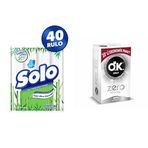 Solo Tuvalet Kağıdı Bambu Katkılı 40'li + Okey Zero Ektra İnce Formlu Ekonomik Paket Prezervatif (1 x 20 Adet)