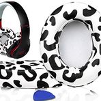 SoloWIT Yedek Kulak Pedleri için Beats Studio 2.0 ve 3 Yastıklar Kablolu/Kablosuz KULAK ÜZERİNDEKİ Kulaklıklar, Yumuşak Protein Derili Kulak Yastıkları, Ses Yalıtımı Hafızalı Köpük (Kar Leoparı)