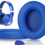 SoloWIT Yedek Kulak Pedleri için Beats Studio 2.0 ve 3 Yastıklar Kablolu/Kablosuz KULAK ÜZERİNDEKİ Kulaklıklar, Yumuşak Protein Derili Kulak Yastıkları, Ses Yalıtımı Hafızalı Köpük (Mavi)
