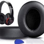 SoloWIT Yedek Kulak Pedleri için Beats Studio 2.0 ve 3 Yastıklar Kablolu/Kablosuz KULAK ÜZERİNDEKİ Kulaklıklar, Yumuşak Protein Derili Kulak Yastıkları, Ses Yalıtımı Hafızalı Köpük (Siyah)