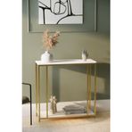 Solto Home Af18-23 Midas Beyaz Raf Altın Metal Dresuar - Konsol - Stant - Sehpa