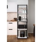 Solto Home Ma6-13 Mikrodalga & Airfryer Rafı | Çok Amaçlı Mutfak Organizer Kahve Köşesi - Beyaz