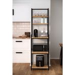 Solto Home Ma6-14 Mikrodalga & Airfryer Rafı | Çok Amaçlı Mutfak Organizer Kahve Köşesi