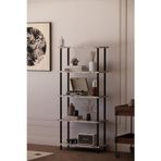 Solto Home Ob45-15 Çevir Kur Modüler 5 Raflı Kitaplık ,Aletsiz Kolay Kurulum
