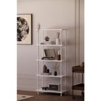 Solto Home Ob45-43 Çevir Kur Modüler 5 Raflı Kitaplık ,Aletsiz Kolay Kurulum
