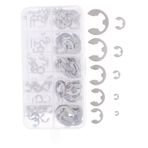 SOLUSTRE 1 Kutu Paslanmaz çelik segman toplu maske masa numarası kart dolapları çöp kutuları sepetleri asılı anahtarı kare yosun dış segman taşınabilir tutucu halkalar klipsleri Silver