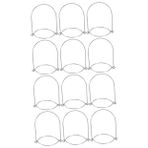 SOLUSTRE 12 Mason Kavanoz Kolları Elbise Askıları Hafif Kavanoz Asılı Kulp Konserve Kavanoz Tel Kanca Askı Kapak Halkası Tel Kolları Askıları Tel Vestiyer Güneş ışığı Duvarcı Silver