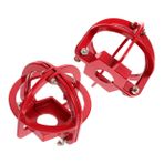 SOLUSTRE 2 Adet Yangın Sprinkler Alarm Kapağı Sarkık Sprinkler Sprinkler Kapağı Sprinkler Vana Kapağı Kırmızı Metal