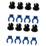 SOLUSTRE 2 Takım Bowden Tüp Pençe Tokası Flüt Freze Hotend Ekstruder Pens Hotend Ekstruder Kelepçesi 3d Yazıcı Parçası Döner Matkap Somunu Pens Klipsi Döndürmek Fındık Çeneler Plastik