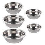 SOLUSTRE 5 Adet Paslanmaz Çelik Çorba Kasesi Seti Mutfak Amaçlı Saklama Kabı