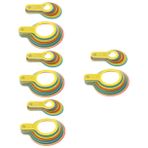 SOLUSTRE 8 Takım Armut Ölçme Aracı Ölçüm Kapları Kare Pasta Kalıpları Mini Yapay Elmalar Kutup Pitter Geri Çekilebilir Sarmal Meyve Avcısı Alet Durmak Turuncu Oyucu Jöleler Plastik