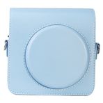 SOLUSTRE Kamera Kılıfı, PU Deri Omuz Çantası Kare Kılıf Çanta Fujifilm Instax Square SQ1 Anında Film Kamerası ile Uyumlu, Gök Mavisi