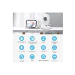 solutions technology Ağlama Uyarılı,Sesli konuşma,8 ninni Telsiz sistemi Lcd Ekranlı Gece Görüşlü Bebek İzleme Cihazı