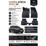 Solveks Cupra Ateca 2022-.. Oto Paspas 5d Derin Havuzlu Araca Tam Uyumlu Premium Seri - Siyah
