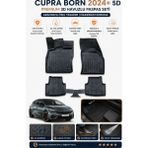 Solveks Cupra Born 2024+ Oto Paspas 5d Derin Havuzlu Araca Tam Uyumlu Premium Seri - Siyah